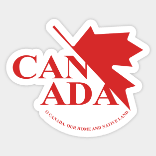 CANADA Oh Canada Maple leaf nerv logo Sticker